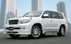 Накладка на передний бампер JAOS Toyota Land Cruiser 200 дорестайлинг (2007-2012)