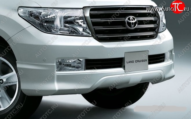 9 299 р. Накладка на передний бампер ORIGINAL Toyota Land Cruiser 200 дорестайлинг (2007-2012) (Неокрашенная)  с доставкой в г. Санкт‑Петербург