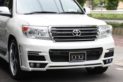 26 249 р. Передний бампер ZEUS LUV LINE Toyota Land Cruiser 200 дорестайлинг (2007-2012) (Неокрашенный)  с доставкой в г. Санкт‑Петербург. Увеличить фотографию 1