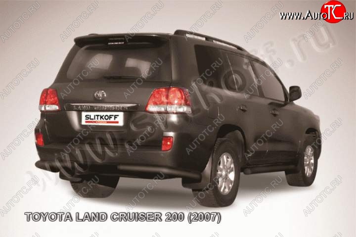 8 699 р. Уголки d76  Toyota Land Cruiser  200 (2007-2012) дорестайлинг (Цвет: серебристый)  с доставкой в г. Санкт‑Петербург