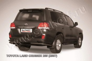 10 399 р. Уголки d76+d42 двойные Toyota Land Cruiser 200 дорестайлинг (2007-2012) (Цвет: серебристый)  с доставкой в г. Санкт‑Петербург. Увеличить фотографию 1