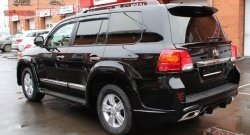 8 149 р. Накладка Wald Black Bison на заднюю дверь автомобиля Toyota Land Cruiser 200 дорестайлинг (2007-2012) (Большая накладка)  с доставкой в г. Санкт‑Петербург. Увеличить фотографию 6