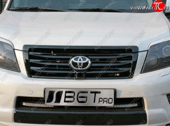 7 499 р. Решётка радиатора ELFORD Style (под камеру)  Toyota Land Cruiser Prado  J150 (2009-2013) дорестайлинг (Неокрашенная)  с доставкой в г. Санкт‑Петербург