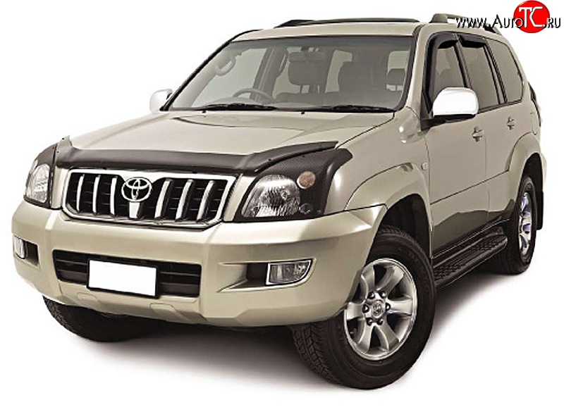 2 699 р. Дефлектор капота NovLine Toyota Land Cruiser Prado J150 дорестайлинг (2009-2013)  с доставкой в г. Санкт‑Петербург