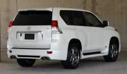 14 099 р. Пластиковые пороги Mz SPEED Toyota Land Cruiser Prado J150 дорестайлинг (2009-2013)  с доставкой в г. Санкт‑Петербург. Увеличить фотографию 2