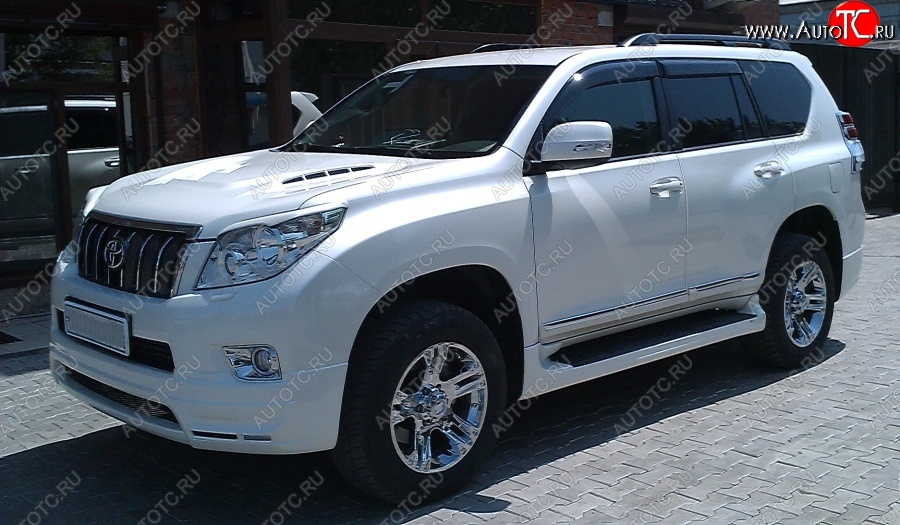 14 099 р. Пластиковые пороги Mz SPEED Toyota Land Cruiser Prado J150 дорестайлинг (2009-2013)  с доставкой в г. Санкт‑Петербург