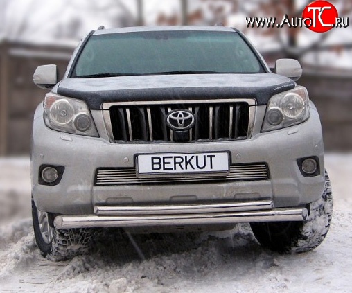 6 599 р. Декоративная вставка воздухозаборника Berkut Toyota Land Cruiser Prado J150 дорестайлинг (2009-2013)  с доставкой в г. Санкт‑Петербург