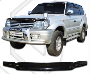 Дефлектор капота (J90W, J95W) CA-Plastic Toyota Land Cruiser 90 (1996-2000)