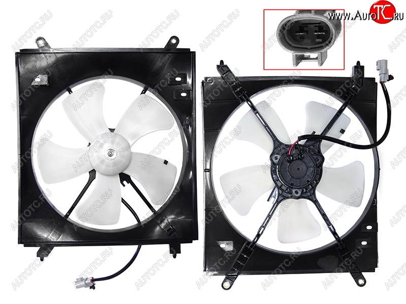 5 549 р. Вентилятор радиатора в сборе (5SFNE/5SFE) SAT  Toyota Mark 2  Qualis (1997-2002) седан  с доставкой в г. Санкт‑Петербург