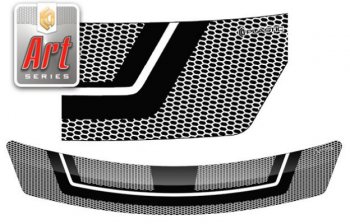 1 989 р. Дефлектор капота CA-Plastiс  Toyota Passo  2 (2010-2016) (Серия Art черная)  с доставкой в г. Санкт‑Петербург. Увеличить фотографию 1