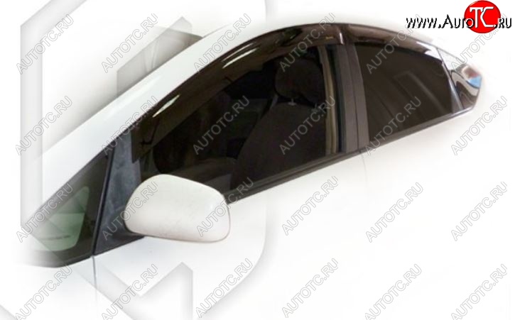 1 839 р. Дефлектора окон (правый руль) CA-Plastiс  Toyota Prius  XW20 (2003-2011) дорестайлинг, рестайлинг (Classic полупрозрачный, Без хром.молдинга)  с доставкой в г. Санкт‑Петербург