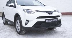 1 939 р. Защитная сетка решетки переднего бампера РА Toyota RAV4 XA40 5 дв. рестайлинг (2015-2019)  с доставкой в г. Санкт‑Петербург. Увеличить фотографию 2