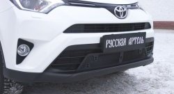 1 689 р. Защитная сетка решетки переднего бампера РА  Toyota RAV4  XA40 (2015-2019)  с доставкой в г. Санкт‑Петербург. Увеличить фотографию 1