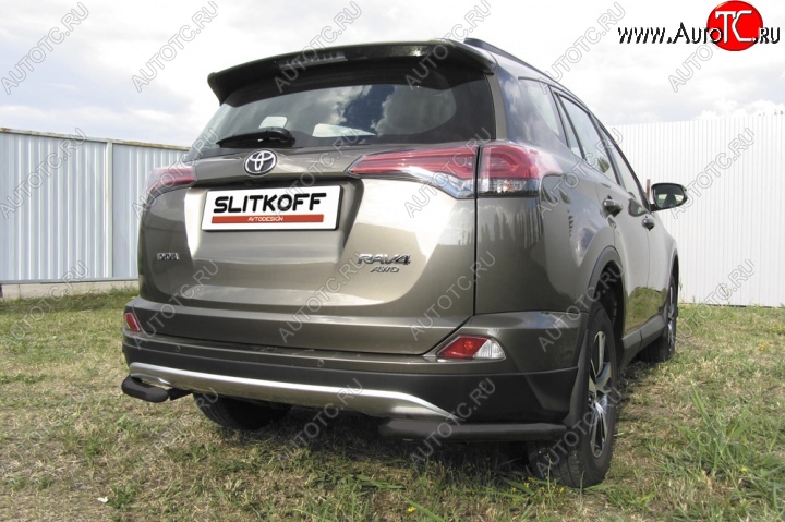 5 389 р. Уголки d57  Toyota RAV4  XA40 (2015-2019) 5 дв. рестайлинг (Цвет: серебристый)  с доставкой в г. Санкт‑Петербург