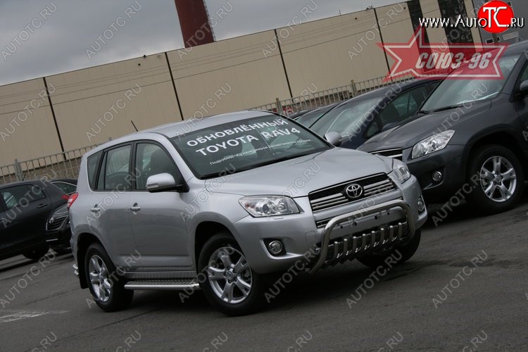 17 279 р. Защита переднего бампера Souz-96 (d60) Toyota RAV4 XA30 5 дв. 1-ый рестайлинг (2008-2010)  с доставкой в г. Санкт‑Петербург