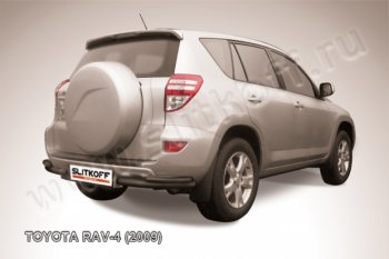 5 449 р. Уголки d57+d42 двойные  Toyota RAV4  XA30 (2008-2010) 5 дв. 1-ый рестайлинг (Цвет: серебристый)  с доставкой в г. Санкт‑Петербург. Увеличить фотографию 1