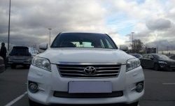 1 539 р. Сетка на бампер Russtal (хром)  Toyota RAV4  XA30 (2010-2013)  с доставкой в г. Санкт‑Петербург. Увеличить фотографию 3