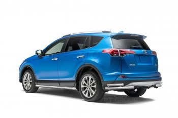 25 999 р. Защита порогов из трубы Ø63 Petroil Tuning  Toyota RAV4  XA40 (2012-2019) 5 дв. дорестайлинг, 5 дв. рестайлинг (Нержавеющая полированная сталь)  с доставкой в г. Санкт‑Петербург. Увеличить фотографию 2