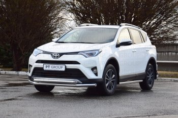 25 999 р. Защита порогов из трубы Ø63 Petroil Tuning  Toyota RAV4  XA40 (2012-2019) 5 дв. дорестайлинг, 5 дв. рестайлинг (Нержавеющая полированная сталь)  с доставкой в г. Санкт‑Петербург. Увеличить фотографию 4