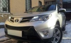 1 469 р. Сетка верхнего воздухозаборника переднего бампера Russtal Toyota RAV4 XA40 5 дв. дорестайлинг (2012-2015) (черная)  с доставкой в г. Санкт‑Петербург. Увеличить фотографию 3