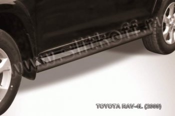 9 299 р. Защита порогов Slitkoff  Toyota RAV4  XA30 (2003-2010) 5 дв. удлиненный дорестайлинг, 5 дв. удлиненный 1-ый рестайлинг (Цвет: серебристый)  с доставкой в г. Санкт‑Петербург. Увеличить фотографию 1