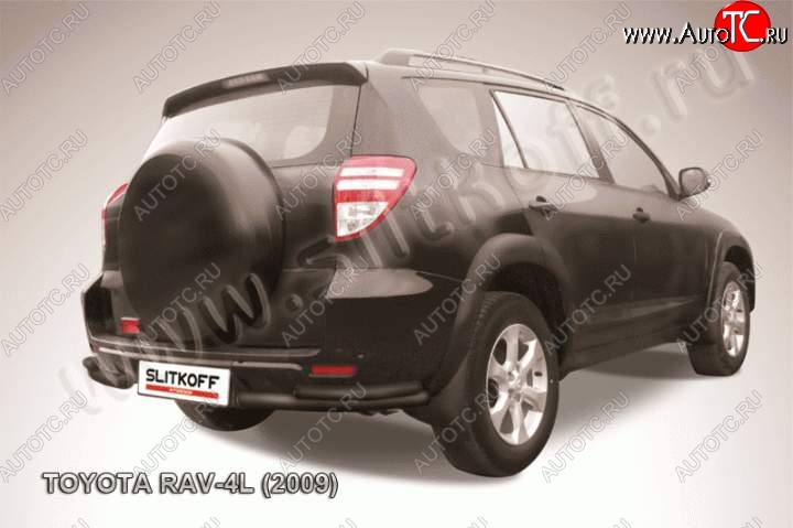 5 599 р. Уголки d57+d42 двойные  Toyota RAV4  XA30 (2009-2010) 5 дв. удлиненный 1-ый рестайлинг (Цвет: серебристый)  с доставкой в г. Санкт‑Петербург