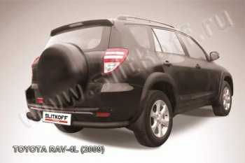 5 849 р. Уголки d76  Toyota RAV4  XA30 (2009-2010) 5 дв. удлиненный 1-ый рестайлинг (Цвет: серебристый)  с доставкой в г. Санкт‑Петербург. Увеличить фотографию 1