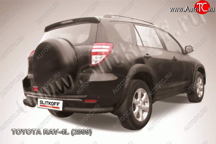 5 849 р. Уголки d76  Toyota RAV4  XA30 (2009-2010) 5 дв. удлиненный 1-ый рестайлинг (Цвет: серебристый)  с доставкой в г. Санкт‑Петербург