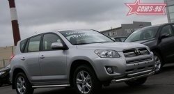 Защита переднего бампера двойная Souz-96 (d76/60) Toyota RAV4 XA30 5 дв. 2-ой рестайлинг (2010-2013)