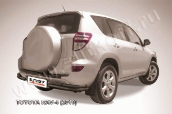 5 449 р. Уголки d57+d42 двойные  Toyota RAV4  XA30 (2010-2013) 5 дв. 2-ой рестайлинг, 5 дв. удлиненный 2-ой рестайлинг (Цвет: серебристый)  с доставкой в г. Санкт‑Петербург. Увеличить фотографию 1