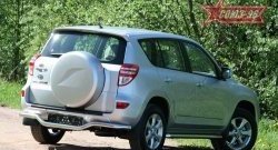 1 043 р. Фигурная защита заднего бампера диаметром 60 мм на стандарт Souz-96 Toyota RAV4 XA30 5 дв. 2-ой рестайлинг (2010-2013)  с доставкой в г. Санкт‑Петербург. Увеличить фотографию 1