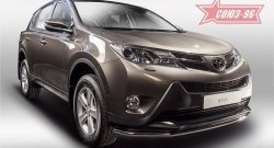 Защита переднего бампера одинарная Souz-96 (d42) Toyota RAV4 XA40 5 дв. дорестайлинг (2012-2015)