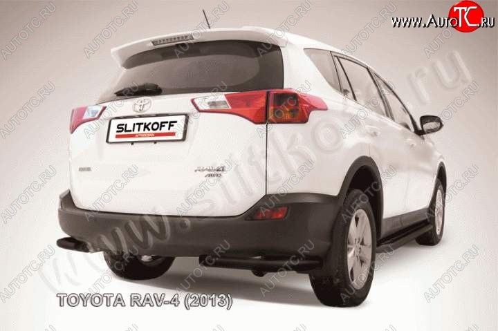 5 389 р. Уголки d57  Toyota RAV4  XA40 (2012-2015) 5 дв. дорестайлинг (Цвет: серебристый)  с доставкой в г. Санкт‑Петербург