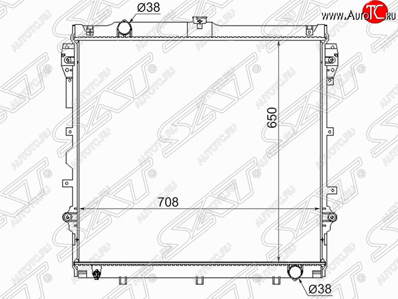 10 999 р. Радиатор двигателя SAT  Toyota Sequoia - Tundra  XK50  с доставкой в г. Санкт‑Петербург