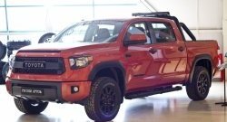 849 р. Реснички на фары RA  Toyota Tundra  XK50 (2013-2024) 2-ой рестайлинг (Неокрашенные)  с доставкой в г. Санкт‑Петербург. Увеличить фотографию 3