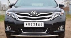 13 799 р. Одинарная защита переднего бампера диаметром 42 мм Russtal Toyota Venza GV10 рестайлинг (2012-2016)  с доставкой в г. Санкт‑Петербург. Увеличить фотографию 1