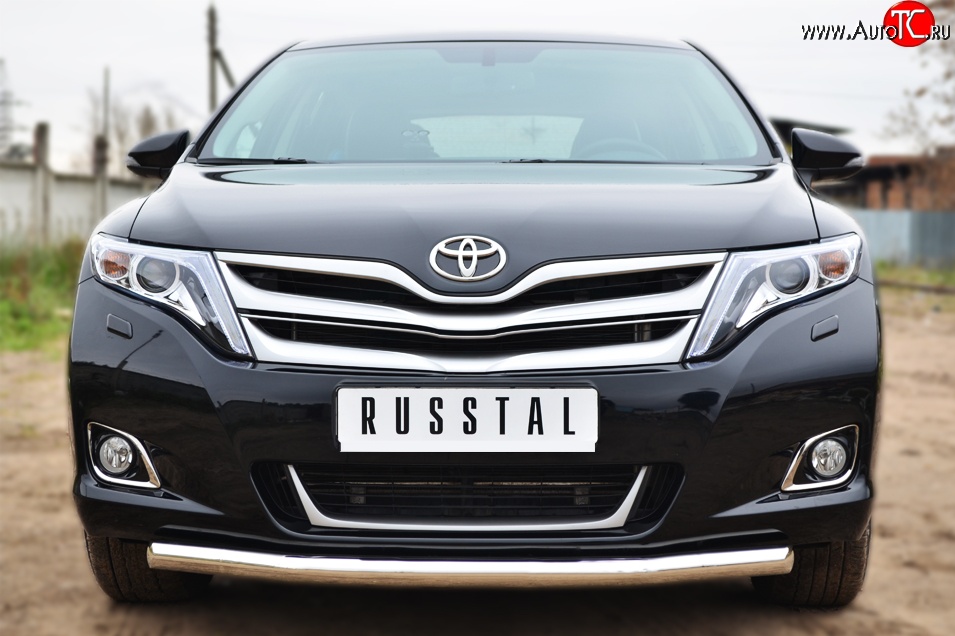 14 399 р. Одинарная защита переднего бампера диаметром 63 мм Russtal Toyota Venza GV10 рестайлинг (2012-2016)  с доставкой в г. Санкт‑Петербург