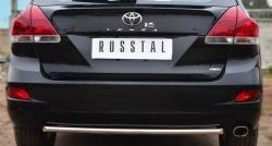 Одинарная защита заднего бампера из трубы диаметром 42 мм Russtal Toyota Venza GV10 рестайлинг (2012-2016)