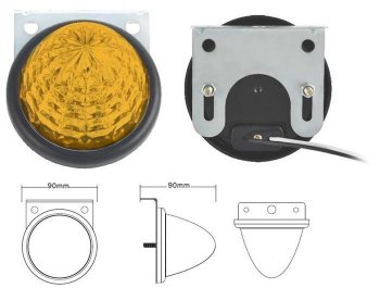 Универсальный поворотник диодный SAT (12V/24V желтый) Toyota Picnic XM20 рестайлинг (2003-2009) ()