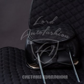 2 899 р. Универсальная накидка на сиденья Lord Autofashion Кристалл (трикотаж, 2 места) Ford Ka 1 (1996-2008) (Красный)  с доставкой в г. Санкт‑Петербург. Увеличить фотографию 7