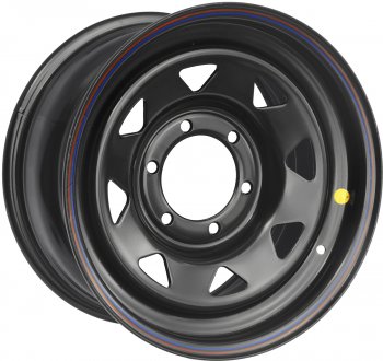 Штампованый диск OFF-ROAD Wheels (стальной усиленный, треугольник мелкий - черный). 8.0 x 16 Toyota Hilux AN20,AN30  2-ой рестайлинг (2011-2016) 6x139.7xDIA110.0xET30.0