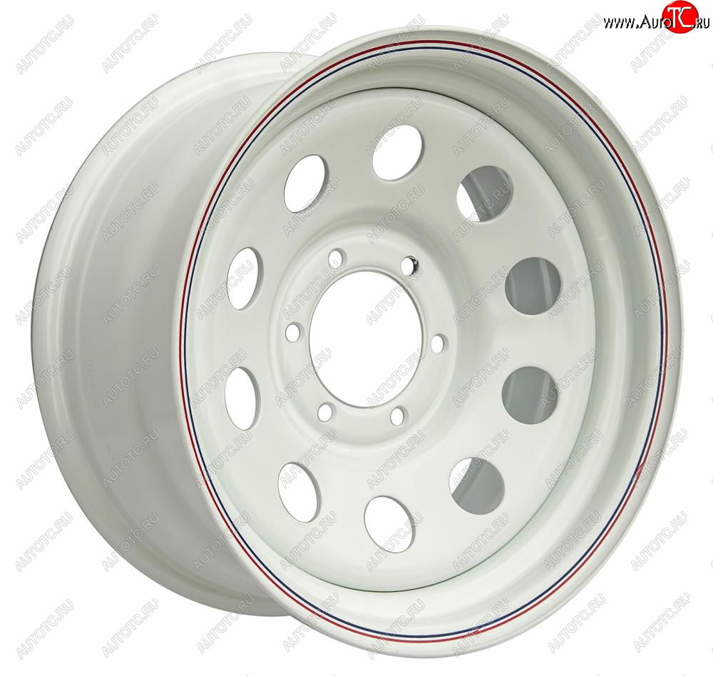 5 499 р. Штампованый диск OFF-ROAD Wheels (стальной усиленный, круг - белый). 8.0 x 17  Nissan Safari  Y61 (1997-1999), Toyota FJ-Cruiser (2006-2018)  с доставкой в г. Санкт‑Петербург