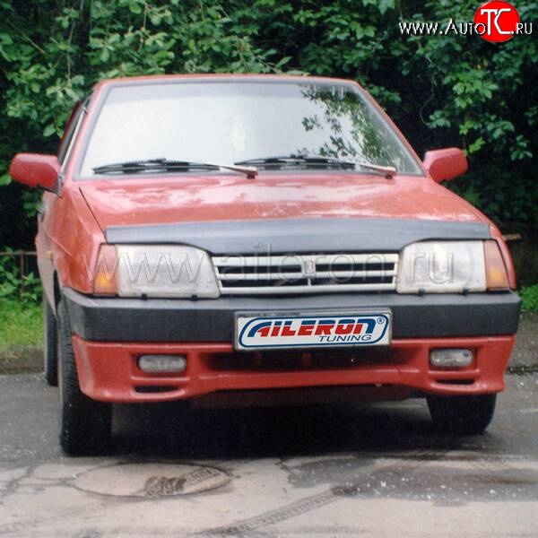 499 р. Накладка на передний бампер Aileron Лада 2108 (1984-2003) (Неокрашенная)  с доставкой в г. Санкт‑Петербург