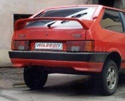 439 р. Накладка на задний бампер Aileron Лада 2109 (1987-2004) (Неокрашенная)  с доставкой в г. Санкт‑Петербург. Увеличить фотографию 1