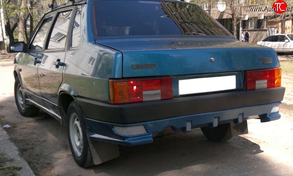 699 р. Накладка на задний бампер Драйв v2  Лада 2109 (1987-2004) (Неокрашенная)  с доставкой в г. Санкт‑Петербург