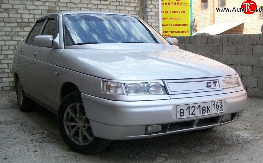 649 р. Решётка радиатора GT Лада 2110 седан (1995-2007) (Неокрашенная)  с доставкой в г. Санкт‑Петербург