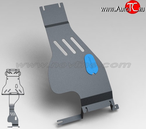 1 349 р. Защита раздаточной коробки Novline (1.3, МКПП, 3 мм) Лада 2123 (Нива Шевроле) 1 рестайлинг (2009-2020)  с доставкой в г. Санкт‑Петербург