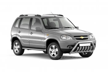 5 749 р. Рейлинги Petroil Tuning Комфорт  Chevrolet Niva  2123 (2009-2020), Лада 2123 (Нива Шевроле) (2002-2021), Лада Нива Трэвел (2021-2024) (Серебристый муар)  с доставкой в г. Санкт‑Петербург. Увеличить фотографию 3