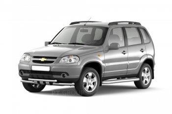 5 749 р. Рейлинги Petroil Tuning Комфорт  Chevrolet Niva  2123 (2002-2020), Лада 2123 (Нива Шевроле) (2002-2021), Лада Нива Трэвел (2021-2024) (Черный муар)  с доставкой в г. Санкт‑Петербург. Увеличить фотографию 1