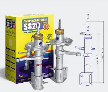 11 399 р. Амортизаторы передние SS20  Лада Приора ( 2172,  21728,  2170,  2171) (2008-2018) хэтчбек дорестайлинг, купе дорестайлинг, купе рестайлинг, седан рестайлинг, универсал рестайлинг, хэтчбек рестайлин (Шоссе - жесткая подвеска для езды на большой скорости)  с доставкой в г. Санкт‑Петербург. Увеличить фотографию 1